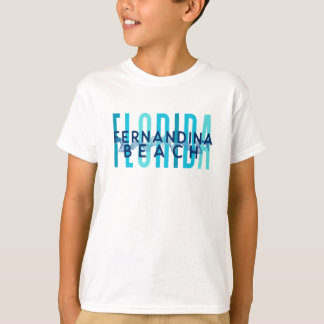 フェルナンディーナビーチフロリダ州(海波) Tシャツ