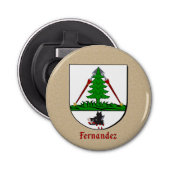 フェルナンデス・ヘラルディックアームズオンパーチメントスタイルバック 栓抜き (正面)