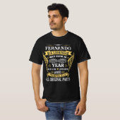 フェルナンドの伝説の誕生日パーソナライズ Tシャツ (正面フル)
