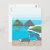 フェルナンド・デ・ノーニャ諸島 – ブラジル ポストカード (正面/裏面)