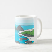 フェルナンドde Noronha -ブラジルの多島海 コーヒーマグカップ (正面右)