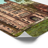 フェルプスホールとゲートウェイ、イェールカレッジ珍しい写真 ポスター (角)