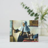 フェルミールの若い女性、水投手1665 ポストカード (スタンド正面)