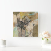 フェルムフローラII スクエア壁時計 (ホーム)