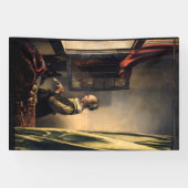 フェルメール - 窓辺で手紙を読む少女 横断幕 (横)