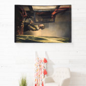 フェルメール - 窓辺で手紙を読む少女 横断幕 (インサイチュ)