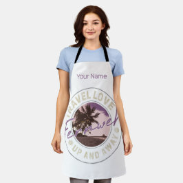 フェルンワパームアンドビーチヴィンテージトラベル土産 エプロン