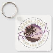 フェルンワパームアンドビーチヴィンテージトラベル土産 キーホルダー (正面)