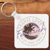 フェルンワパームアンドビーチヴィンテージトラベル土産 キーホルダー (正面)