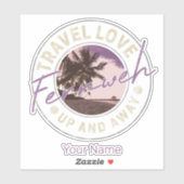 フェルンワパームアンドビーチヴィンテージトラベル土産 シール (シート)