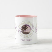 フェルンワパームアンドビーチヴィンテージトラベル土産 マグカップ (中央)