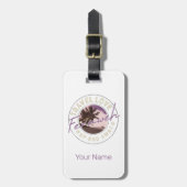 フェルンワパームアンドビーチヴィンテージトラベル土産 ラゲッジタグ (正面縦)