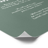 フェルン ボタニカル ウッドランド シグネチャードリンク メニュー ポスター (角)