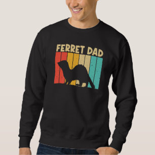 フェレカッコいいットパパ父フェレットPet動物用 スウェットシャツ