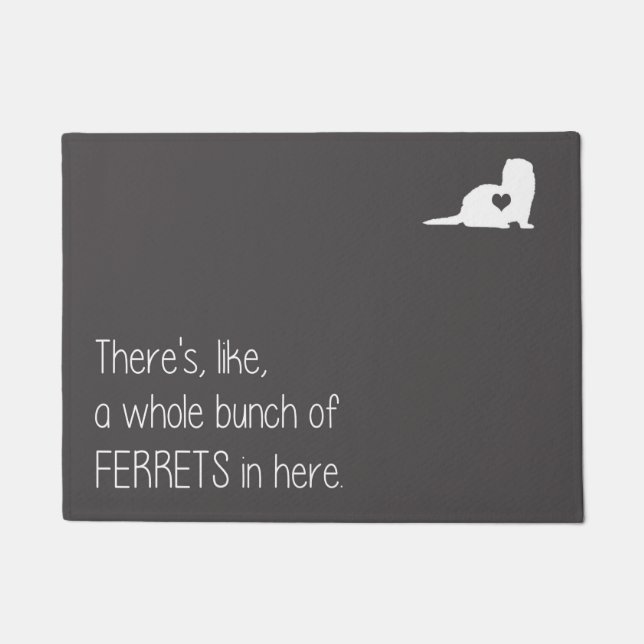 フェレッツの丸一束ドアマット ドアマット (正面)