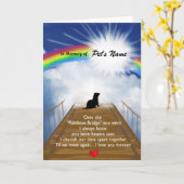 フェレッツの虹の橋記念詩 カード (黄色い花)