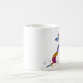 フェレットおよびbuttterflies コーヒーマグカップ (中央)