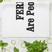 フェレットだって人間だ! キッチンタオル (折り畳み)