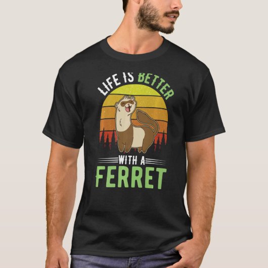 フェレットで Tシャツ (正面)