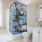 フェレットとより多くのフェレットのシャワーカーテン シャワーカーテン (インサイチュ)