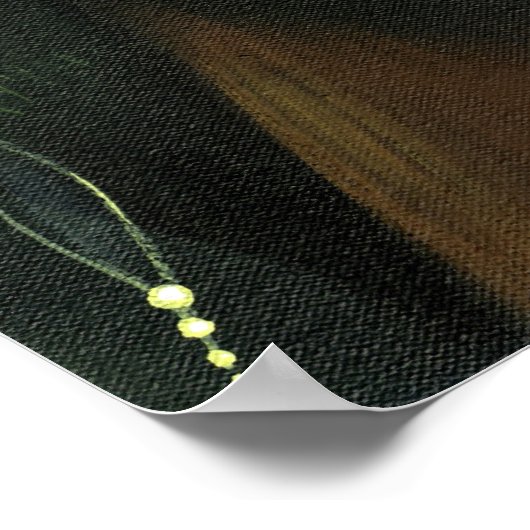 フェレットと彼のフェアリー・アートプリントファンタジーフェレット ポスター (角)