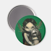 "フェレットと彼の妖精"磁石 マグネット (正面/裏面)