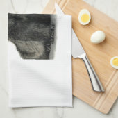 フェレットのおもしろい! キッチンタオル (四つ折り)