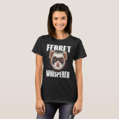 フェレットのささやき屋 フェレットの顔 服 Tシャツ (正面フル)