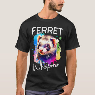 フェレットのささやき手 コンフォートカラー 大人用ヘビーウェイト Tシャツ