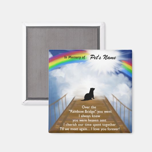 フェレットのためのレインボーブリッジ記念詩 マグネット (正面/裏面)