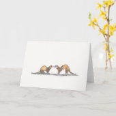 フェレットのカード カード (黄色い花)