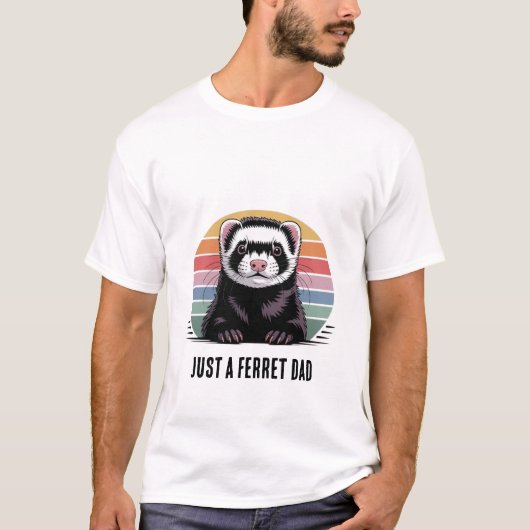 フェレットのパパのTシャツ Tシャツ (正面)