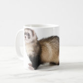フェレットのマグ コーヒーマグカップ (正面左)