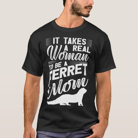 フェレットのママ素晴らしティー Tシャツ (正面)