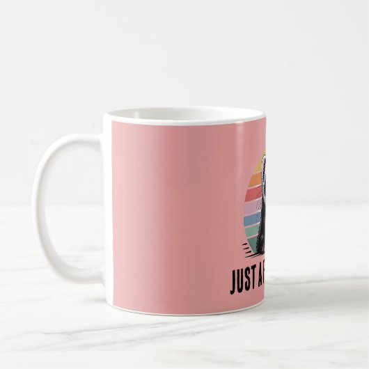 フェレットのママ コーヒーマグカップ (左)