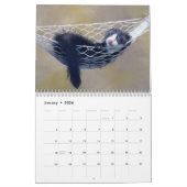 フェレットの壁掛けカレンダー カレンダー (1月 2026)