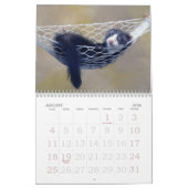 フェレットの壁掛けカレンダー カレンダー (1月 2026)