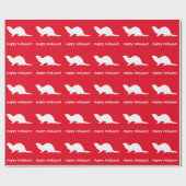 フェレットの幸せな休日 ラッピングペーパー (フラット)