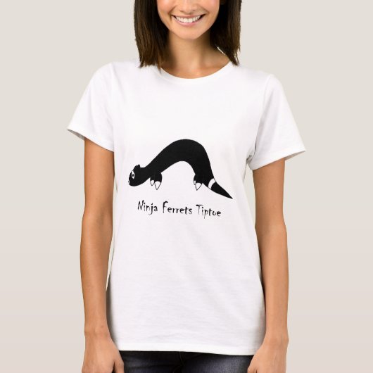 フェレットの忍者 Tシャツ (正面)