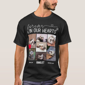 フェレットの思い出フォトメモリアルTシャツ Tシャツ