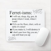 フェレットの恋人のためのフェレット主義及びことわざ マウスパッド (マウス)