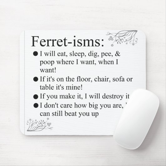 フェレットの恋人のためのフェレット主義及びことわざ マウスパッド (マウス)