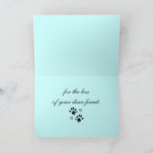 フェレットの悔やみや弔慰の損失を使って カード (内部)