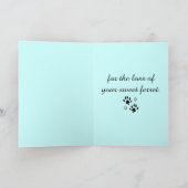 フェレットの悔やみや弔慰喪失と共に カード (内部)