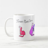 フェレットの数学はマグに当ります コーヒーマグカップ (左)