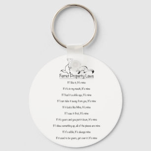 フェレットの特性の法律Keychain キーホルダー