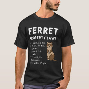フェレットの財産法フェレットによる5つの声明 Tシャツ