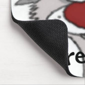 フェレットの顔のマウスパッド マウスパッド (コーナー)