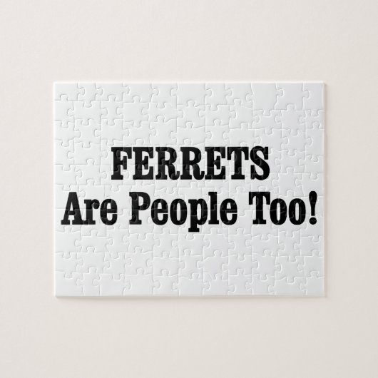 フェレットも人間だ！ ジグソーパズル (横)