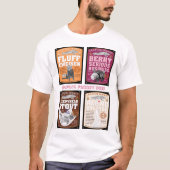 フェレットビールラベルの跳躍 Tシャツ (正面)